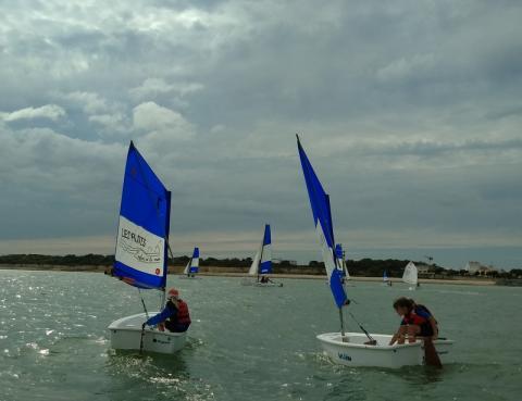 optimist catamaran La Rochelle nuages